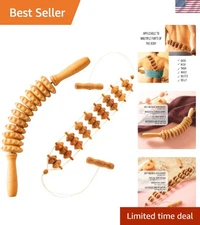 Innovative Wood Therapy Massage Set - Lymphatic Drainage & Body Sculpting