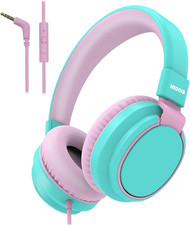 Kids Headphone Wired Volume Limited 85/94Db Over-Ear/On-Ear Foldable Headset wit