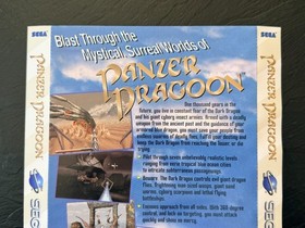 SEGA Saturn Panzer Dragoon, Daytona USA Back Cover Inserts Backside Box Art ONLY