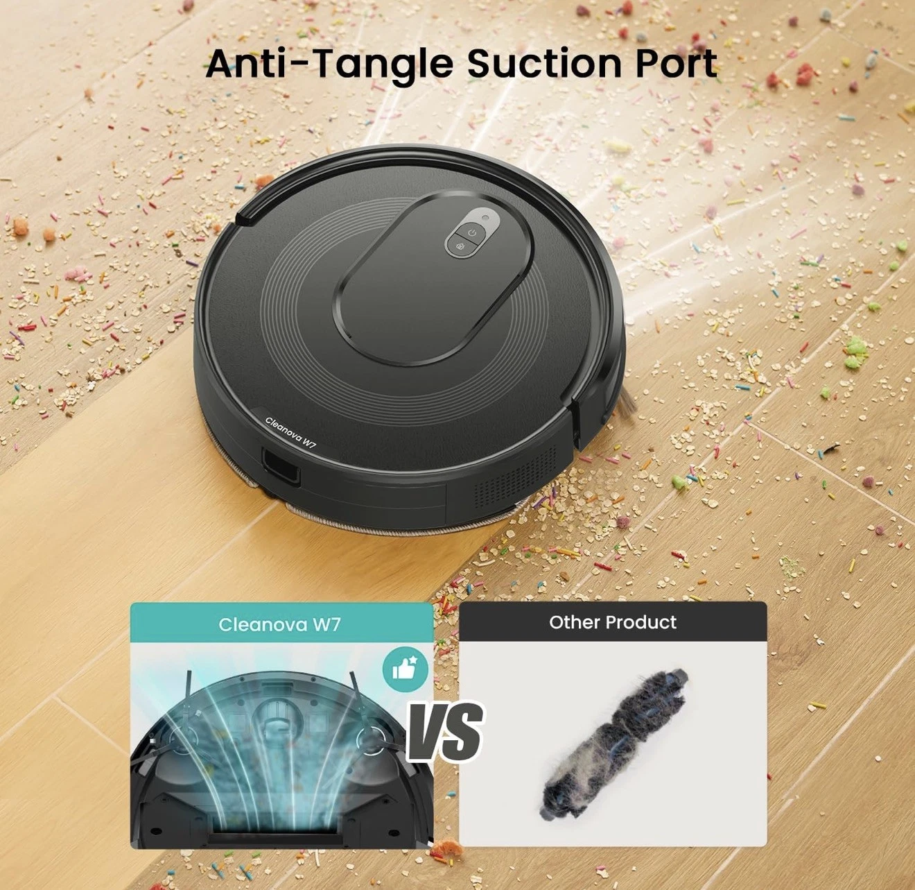 Robot Vacuum Cleaner with Mop 4500Pa Alexa App Control Pet Hair