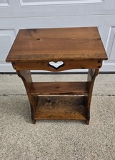 Vintage Wooden Heart Cutout Table 80s 90s Grannycore Cottagecore 24 X 17 X 11 Vintage Wooden Heart Cutout Table 80s 90s Grannycore Cottagecore 24 X 17 X 11