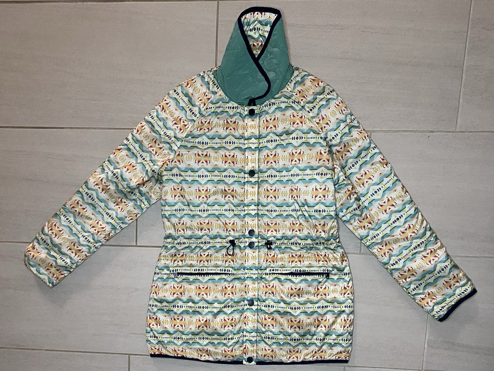 Pendleton Reversible Jacket Lightweight Quilted A… - image 1