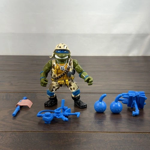 Vintage 1991 TMNT  Teenage Mutant Ninja Turtles Lieutenant Leo Figure Complete