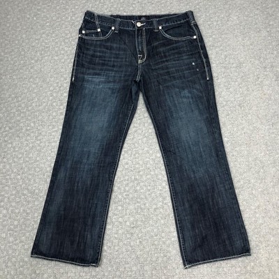 Rock & Republic Jeans Mens 38x30 Blue Rebellion Straight Leg Denim Everyday Norm