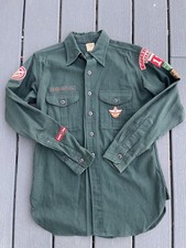 Vintage Boy Scouts Of America Uniform Shirt Long Sleeve BSA Sanforized