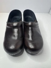 Dansko Brown Leather Professional Clogs Size EU38