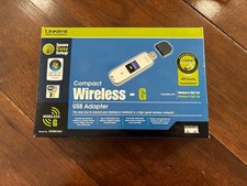 Vintage Legacy, Linksys Compact Wireless-G USB Adapter, Model WUSB54GC, NIB