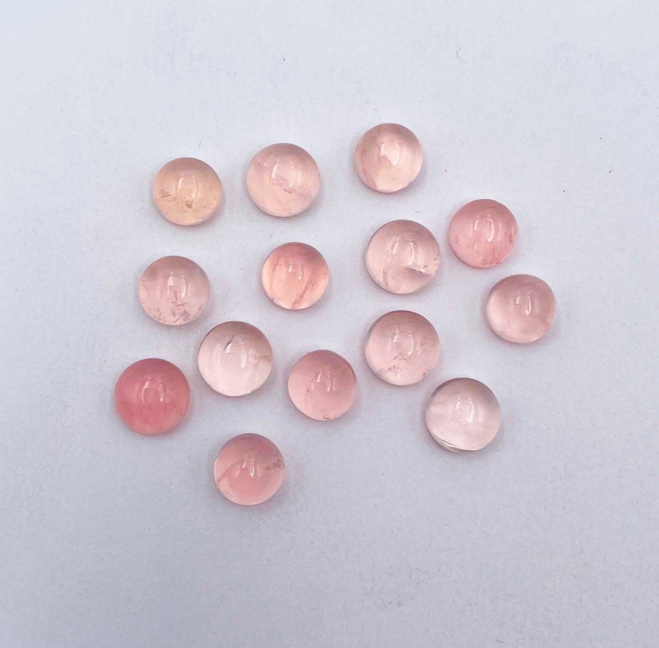 Lot D'opales De Feu En Vrac - Cabochons Ovales Blancs D'Éthiopie - Naturel Non Traité