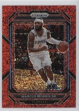 2022-23 Panini Prizm Red Sparkle Prizm Marcus Morris Sr #130 18la