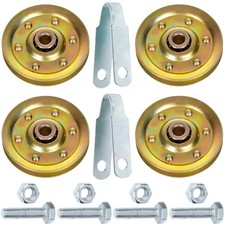 Heavy Duty Garage Door 3 Inch Pulley Kits 3/8 Arbor 200LB Load Hardware Set