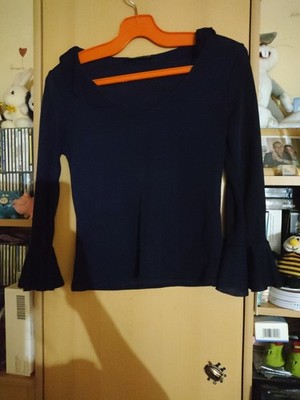 dunkelblaues Langarmshirt in Größe S Marke Charbell
