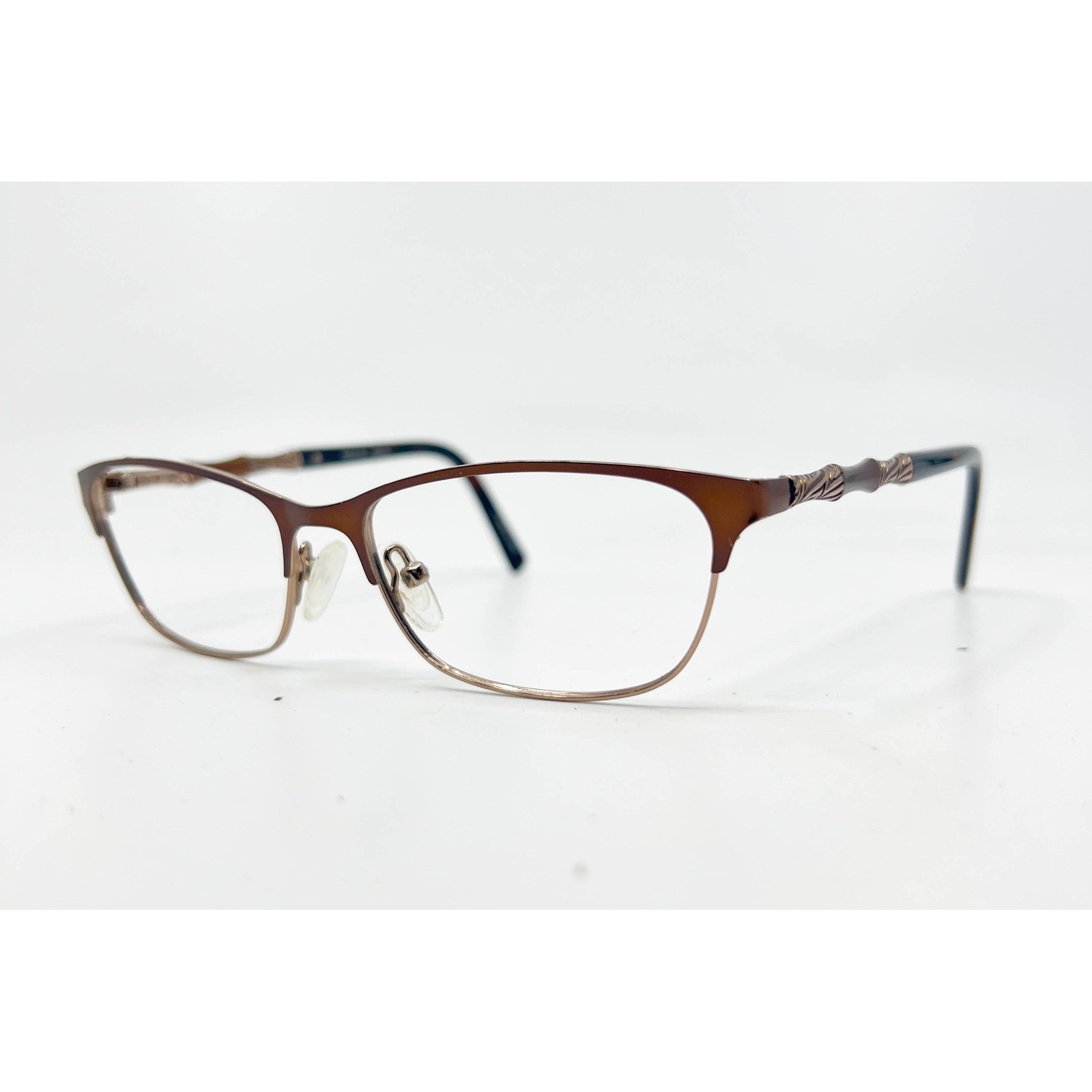 Women Brown Coconut 52-15-135 Full Rim Cat Eye Frame