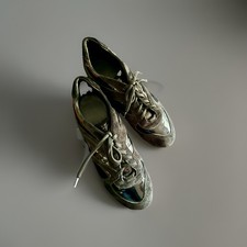 Pirelli Wild-& Lackleder-Sneaker, Schwarz, Made in Italy, EU-Gr. 41, ungetragen