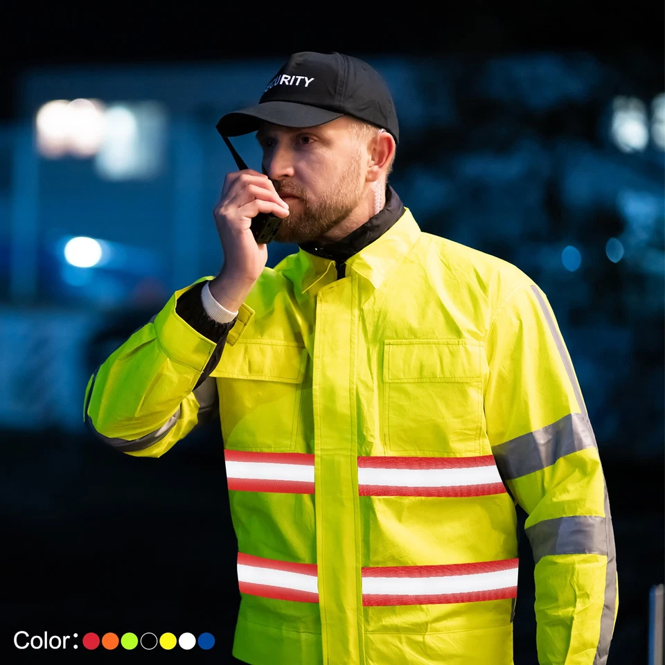 Tira de Cinta Reflectante, 1"x 20FT Cinta Reflectante para Ropa Blanca Foto 4 de 4