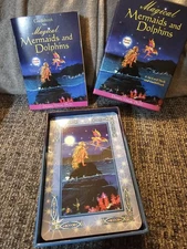 SIGNED!! RARE Magical Mermaids & Dolphins Oracle 44 Cards Deck Guidebook 