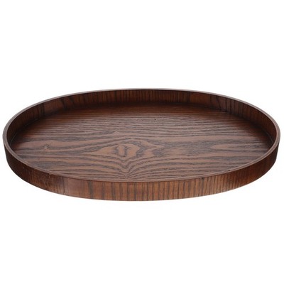 Wooden Oval Shape Serving Plate Snack Tray Decorative Wood Tray Dessert Plate