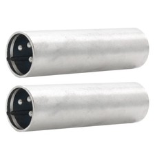 2x 3-Pin XLR Male to Male Microphone Mic Coupler Joiner Coupling Audio Adapter