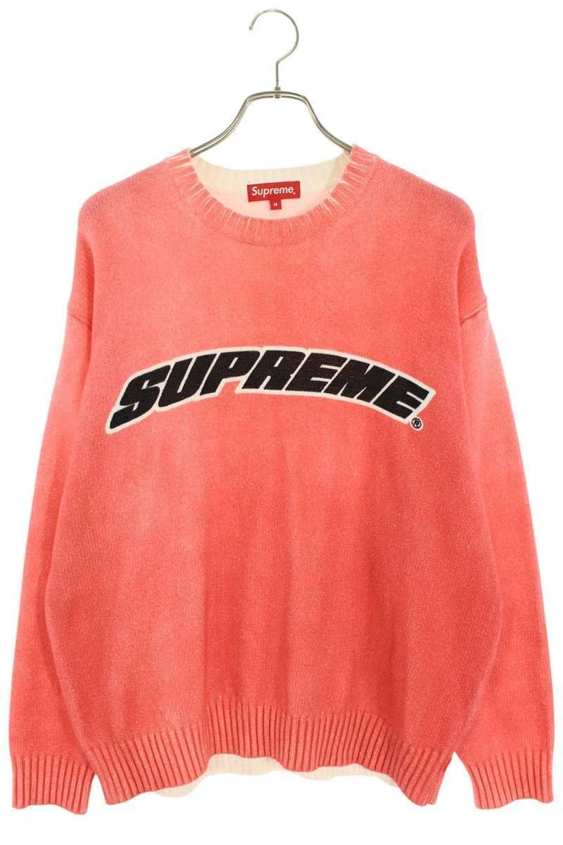 Pull lavé imprimé Supreme Knit 23SS taille M imprimé tricot lavé occasion BS99