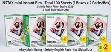 Fujifilm Instax Mini Instant Color Film 100 Sheets New Sealed