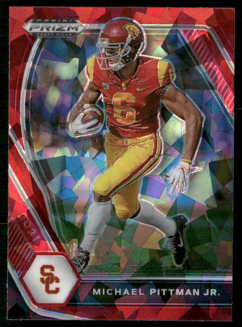 2021 Panini Prizm Draft Picks Collegiate #73 Michael Pittman Jr. Red Ice