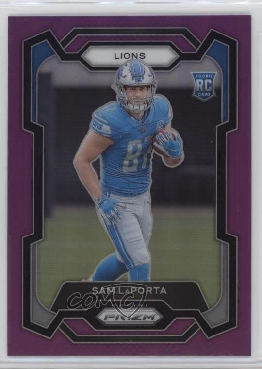 2023 Panini Prizm Rookies Purple Prizm 64/125 Sam LaPorta #332 Rookie RC 0if0