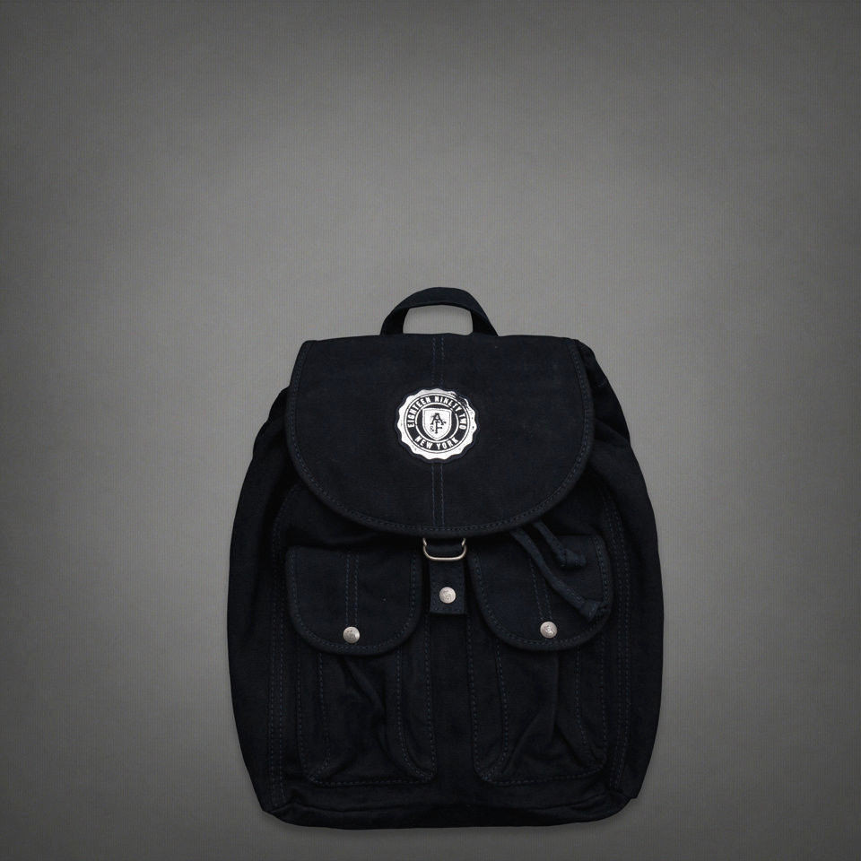NWT Abercrombie Classic Backpack navy blue womens bag purse NWT Abercrombie Classic Backpack navy blue womens bag purse
