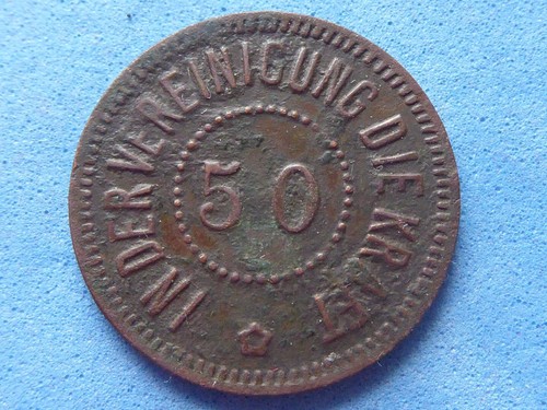 294) Switzerland Aargau, Zofingen 50 (Rappen) Damaged £6.50 - Picture 2 of 2