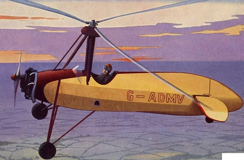 AR-III Gyroplane Hafner UK Helicopter Wood Model Replica Small Free Shipping