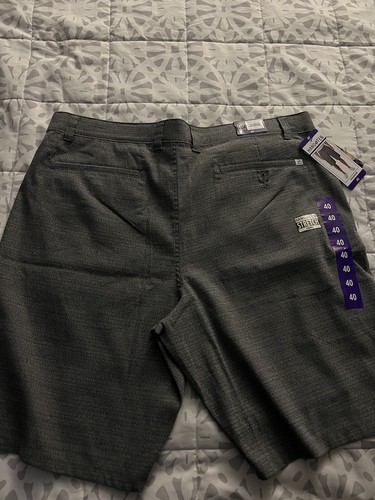 Hang Ten Men's Stretch Walkshorts Size 40 Color Smoked Pearl NWT - Picture 2 of 3