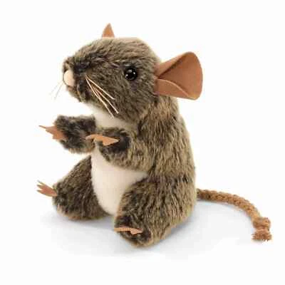 FOLKMANIS Mini Feldmaus Maus braun Fingerpuppe 2652 Plüschtier Stofftier Kuscheltier