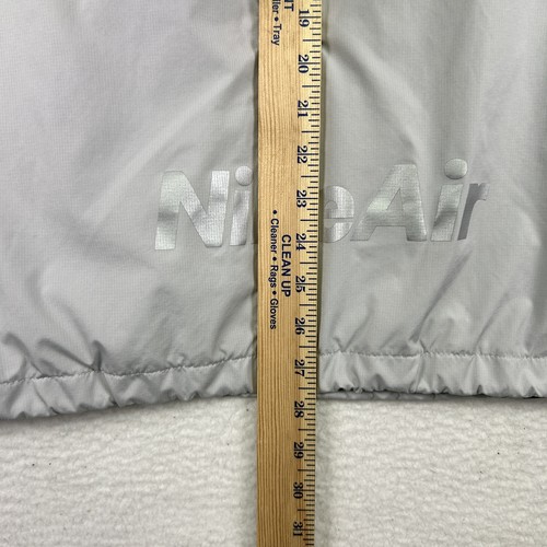 Nike Jacket Mens XL Air Gray Packable Pullover Windbreaker Pockets Reflective - Picture 12 of 15