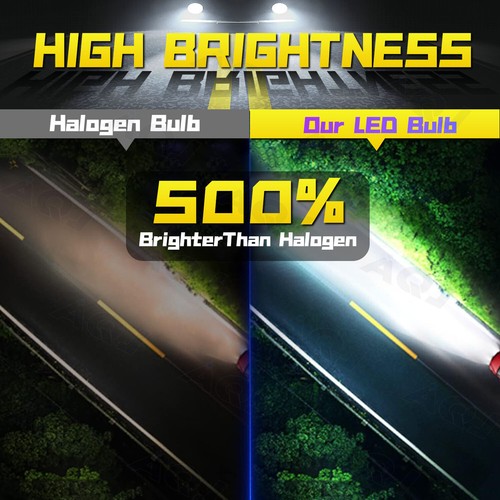 For Chevrolet Malibu 2016-2018 9005 9005 LED Headlight Bulb Hi Low Super Bright - Picture 10 of 16