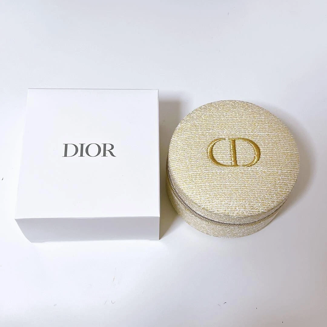 Christian Dior Trousse Pochette Ronde Vanity Vacances Nouveauté Or 2024 OCCASION/COMME NEUF