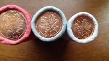 allemagne 2010a  3 rouleaux non aveugles1 2 5 cents
