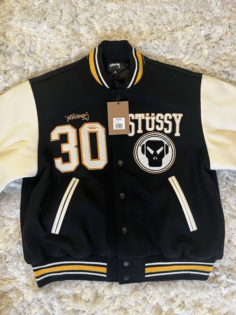 Small- Stussy X Goldie Metalheadz 30 Varsity Jacket Black | eBay Small- Stussy X Goldie Metalheadz 30 Varsity Jacket Black | eBay
