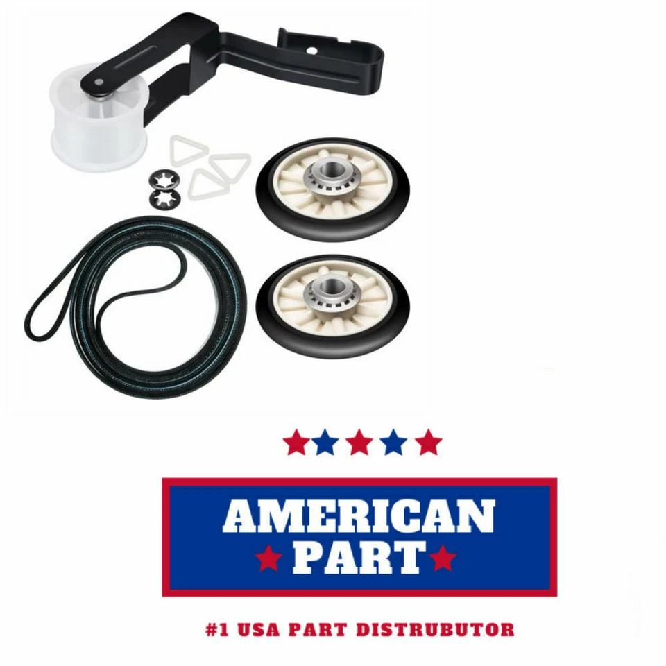 AMERICANPART For Kenmore Dryer Repair Kit With Belt Pulley Rollers PM-279435 PM-279436
