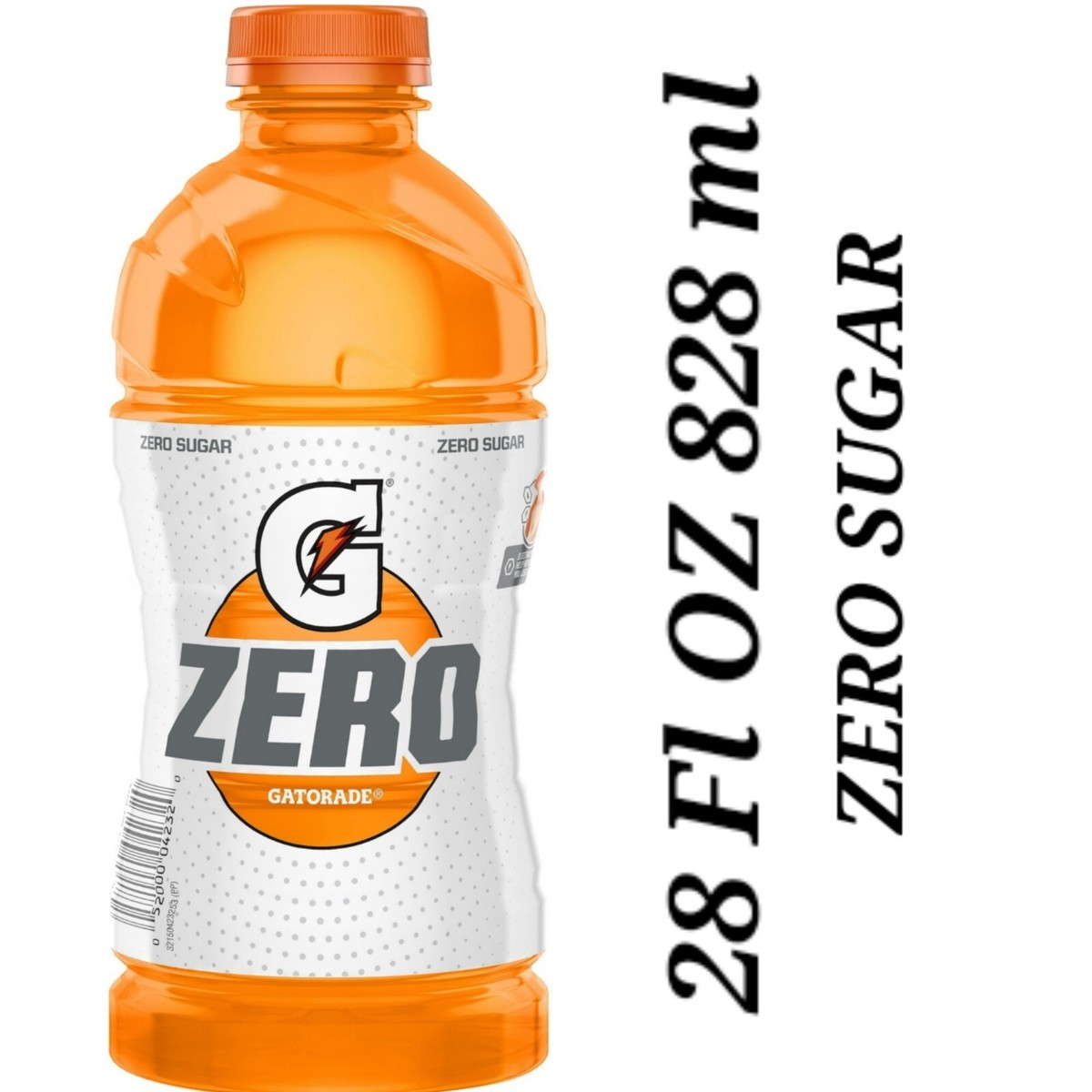 Gatorade Zero Sugar Thirst Quencher, Orange Sports Drinks, 28 fl