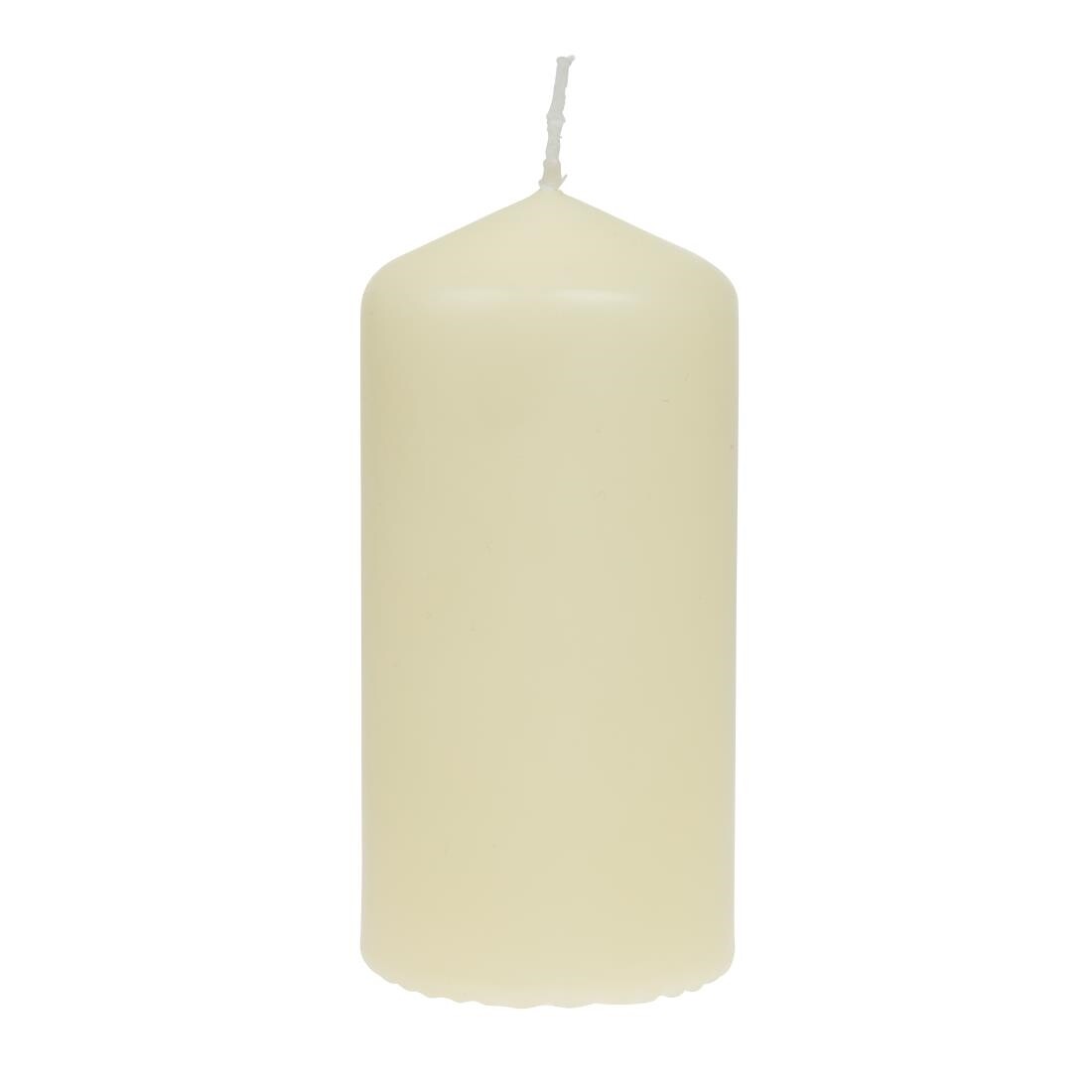 Bolsius Basic Candles for Decoration, Wax, Ivory, Single Candle Size: H 11.8 cm Ø5.8 cm, 12 Units - Image 2