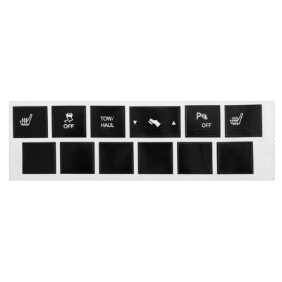Heated Seat Traction Button Repair Decal Sticker Set For Jeep Cherokee Commander