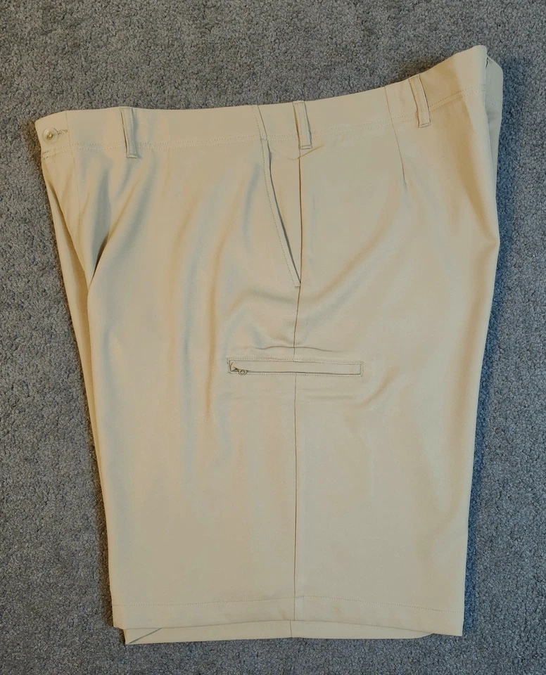 Men's Shorts Size 48 Beige Haggar Performance Utility Big & Tall Flex Waistband - Image 3 of 4