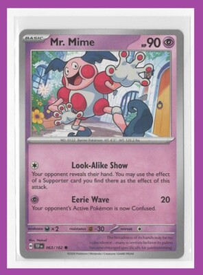 Pokémon TCG Mr. Mime Scarlet & Violet-Temporal Forces 063/162