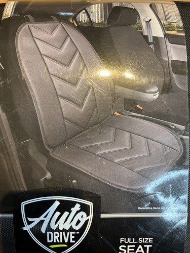 Auto Drive 1Piece Full Size Car Seat Cushion Leather Black - Universal Fit, 20C - Picture 4 of 4