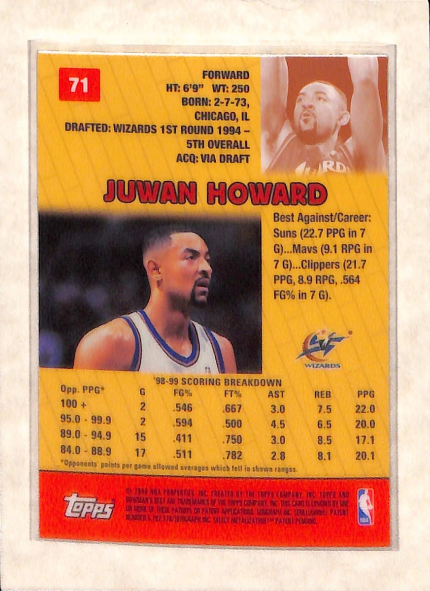 1999-00 Bowman's Best - Juwan Howard #71 Refractor /400 for