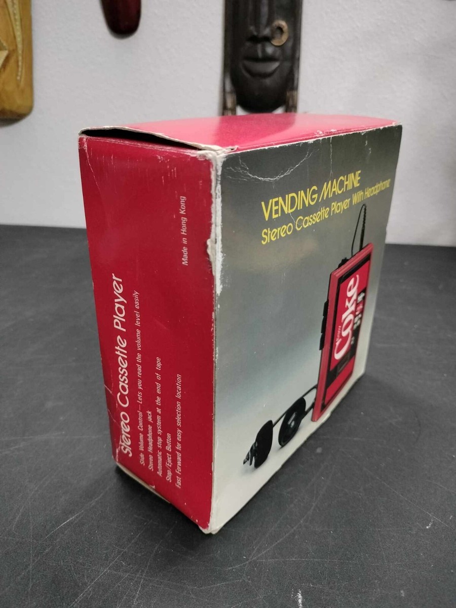 Vintage Coke Vending Machine Stereo Cassette Player with