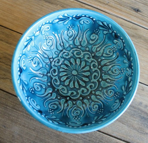 Turkish ceramic bowls - 16cm, handmade, hand painted Ottoman designs - decorativ - Picture 17 of 17