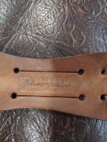 VINTAGE "EDGE BRAND"FIXED 5" BLADE, 9" OVERALL KNIFE SOLINGEN, WEST GER. # 461 - Picture 7 of 11