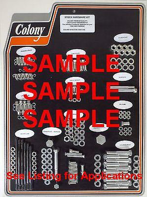 STOCK HARDWARE KIT (Chrome) Harley Panhead 1958-65 Motor & Trans