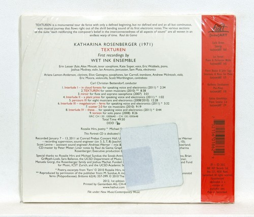 KATHARINA ROSENBERGER texturen WET INK ENSEMBLE - HAT HUT CD STILL SEALED - Imagen 2 de 2
