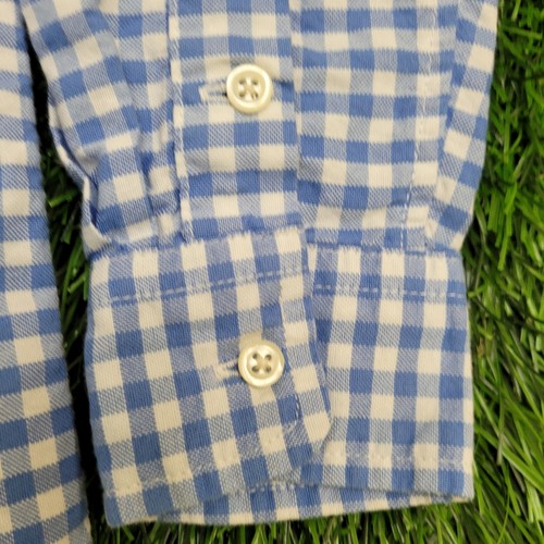 Ralph Lauren Boys Size 5 (XS) Gingham Button Down Shirt – Blue White Check - Picture 4 of 15