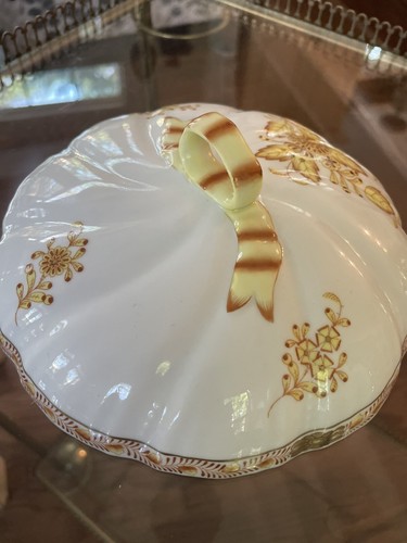 Herend Hungary Candy Dish LID ONLY Chinese Bouquet With Bow Finial - Picture 7 of 8